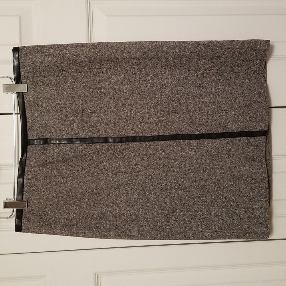 A-line tweed skirt